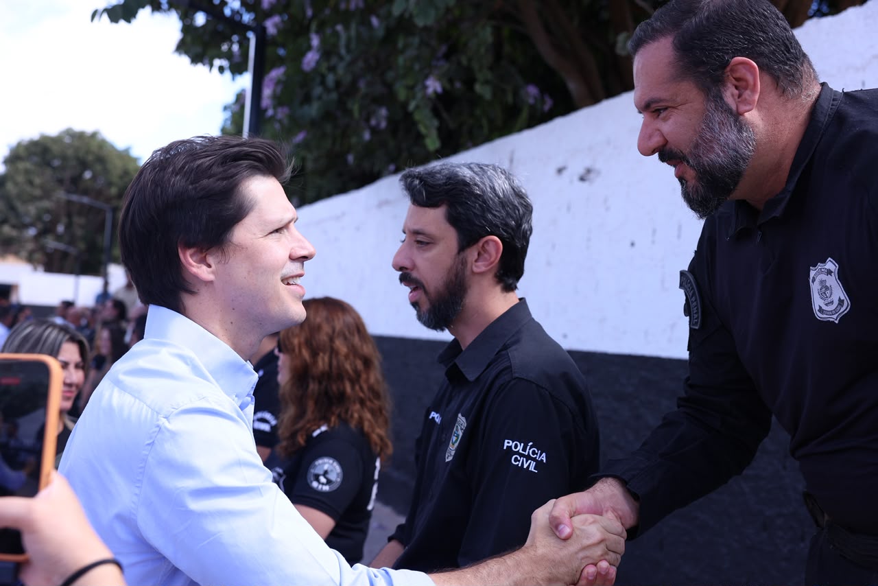 “Temos uma das polícias mais bem remuneradas e preparadas do Brasil”, destaca Daniel Vilela